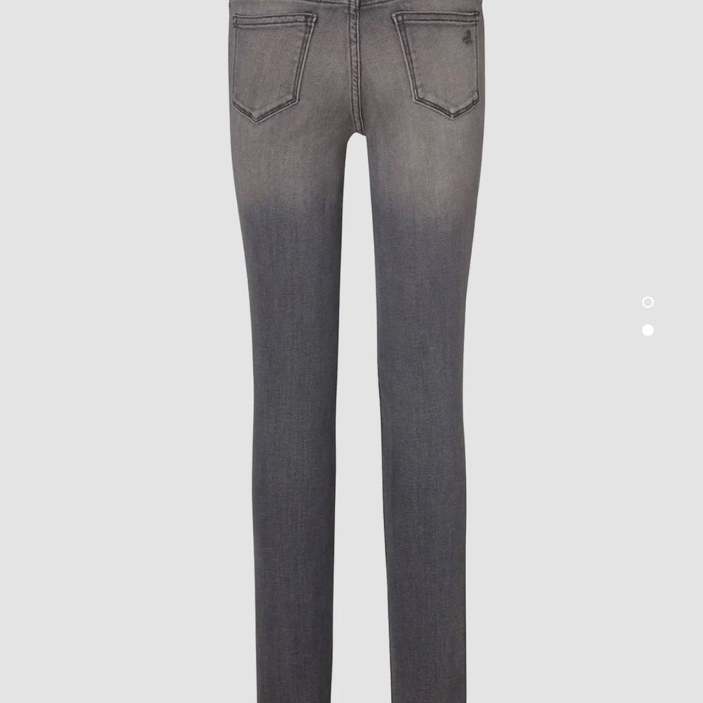 - DL1961 NWT Chloe Skinny jeans. Size 12 girls. Light gray. - Picture 4 of 4